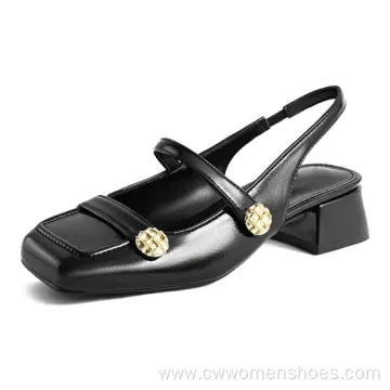 Classic Mary Jane Pumps for Office Women's Low Block Heels